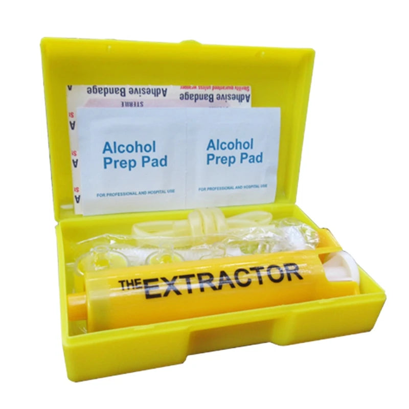 Outdoor Emergency Snake Insect Bite First Aid Kit Wild Venomous Bee Bites Vacuum Detox Pump Survival Rescue Venom Extractor