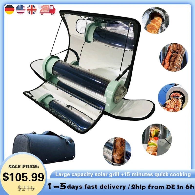 4.5L Stove Solar Cooker Kit four solaire Solar Oven Grill Portable Oven BBQ Grill Solar Oven horno solar Solar Grilling Oven