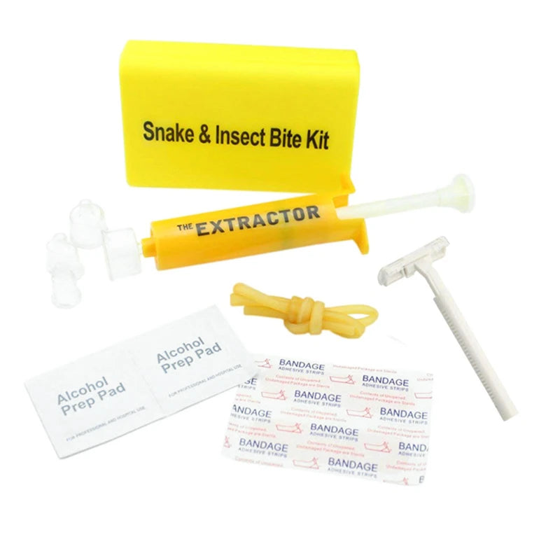 Outdoor Emergency Snake Insect Bite First Aid Kit Wild Venomous Bee Bites Vacuum Detox Pump Survival Rescue Venom Extractor