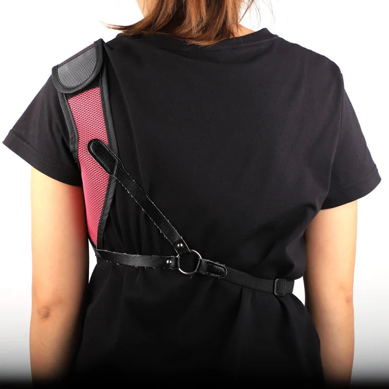 Archery Adjustable Chest Guard Protector single Layer Durable Fabric for Traditional Recurve Bow Right/Left Hand Archer