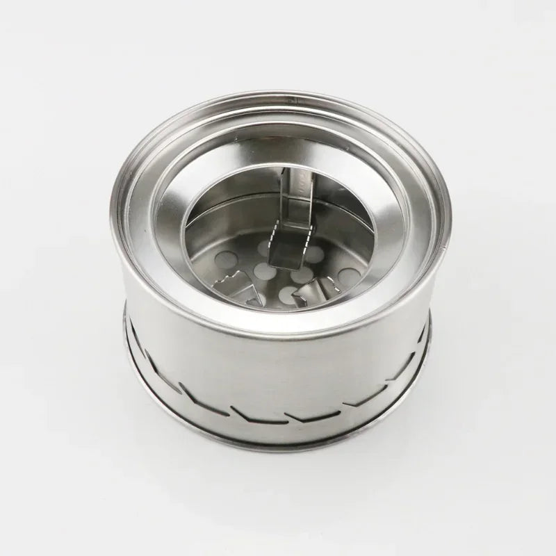 Camping Wood Stove Equipment Stainless Steel Portable Fire Heater Outdoor Tourist Burner Charcoal Grill Cooking  Stove