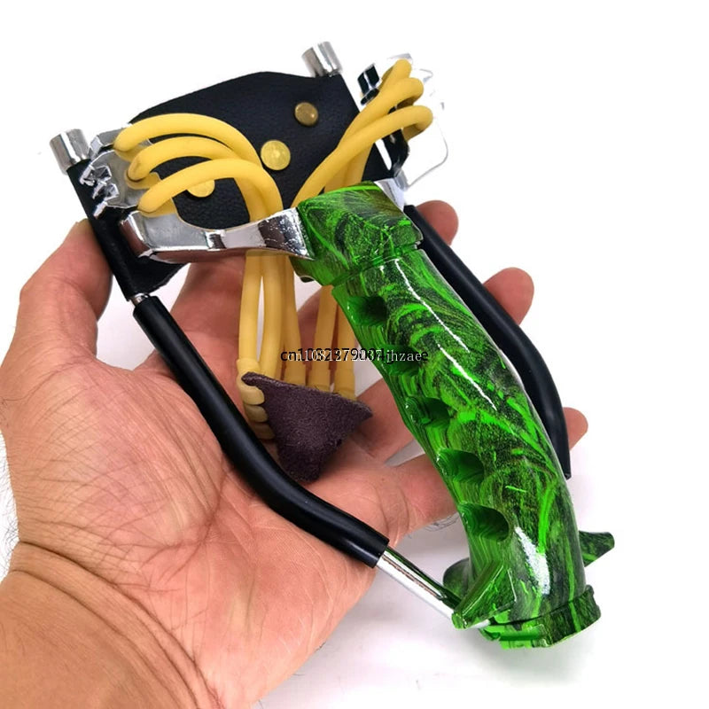 High Precision Slingshot Outdoor Sports Hunting Accessories Sling Shot Shoot Elastic Card Ball Rubber Band Catapult Tirachinas