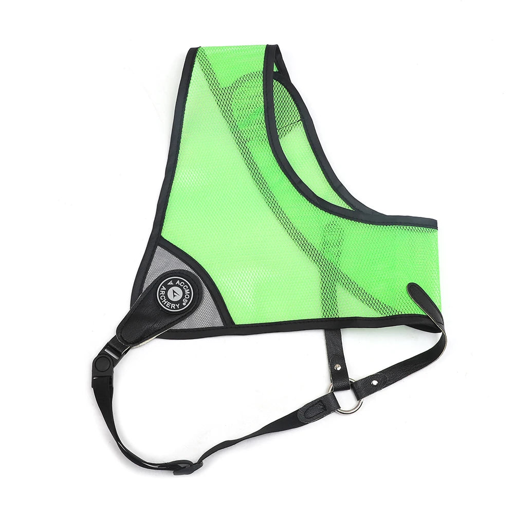 Archery Adjustable Chest Guard Protector single Layer Durable Fabric for Traditional Recurve Bow Right/Left Hand Archer