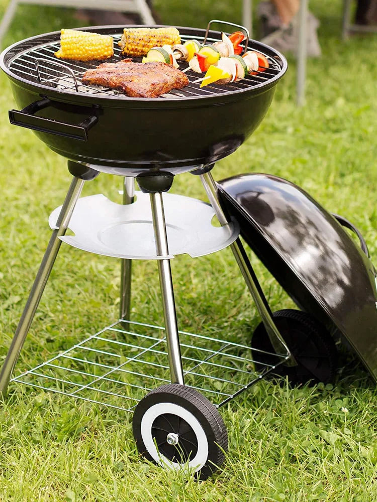 Household Outdoor BBQ Barbecue Stove Portable Barbecue Grill 18.5Inch Apple Stove Charcoal Grilled Barbecue Stove Push-Pull 2024