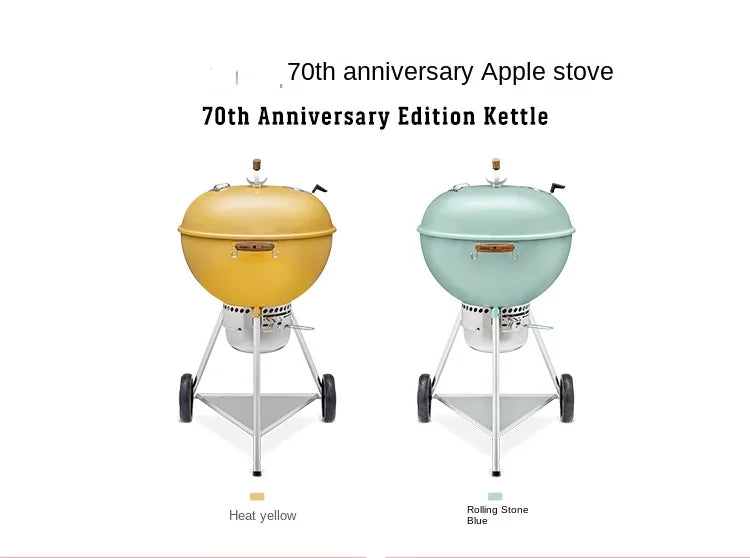 Barbecue Stove Household Smoking Rack American round Apple Stove Outdoor Courtyard