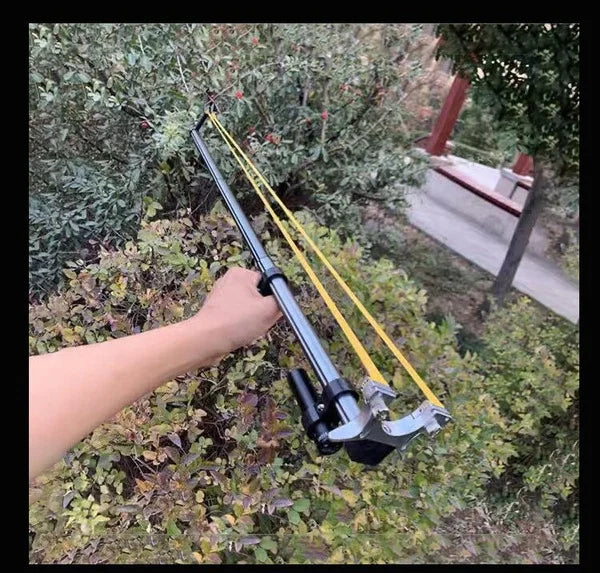 Hunting Slingshot Adjustable Fiber Optic Sight Steel Sling Shot Catapult Slingshots Replacement Rubber Bands Shoot Ammo Balls