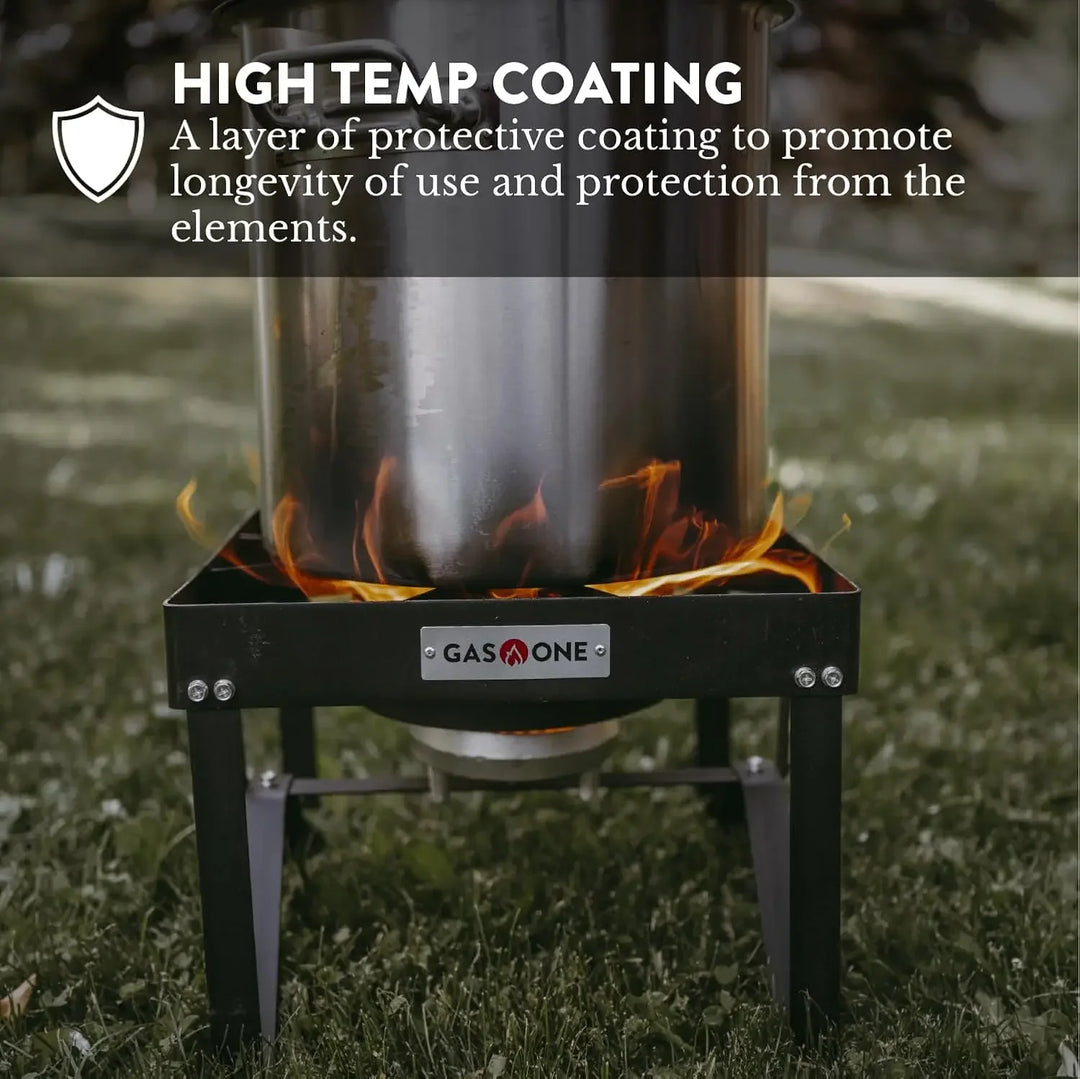 Portable Outdoor Cooker with High Pressure Steel Braided Hose Propane Burner Camp Stove