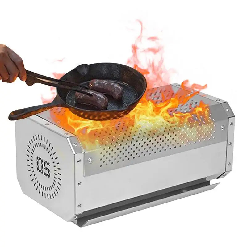 Wood Burning Stove Barbecue Wood Burning Baking Stoves Camp Kitchen Equipment Efficient Heating Stove For Camping Outdoor