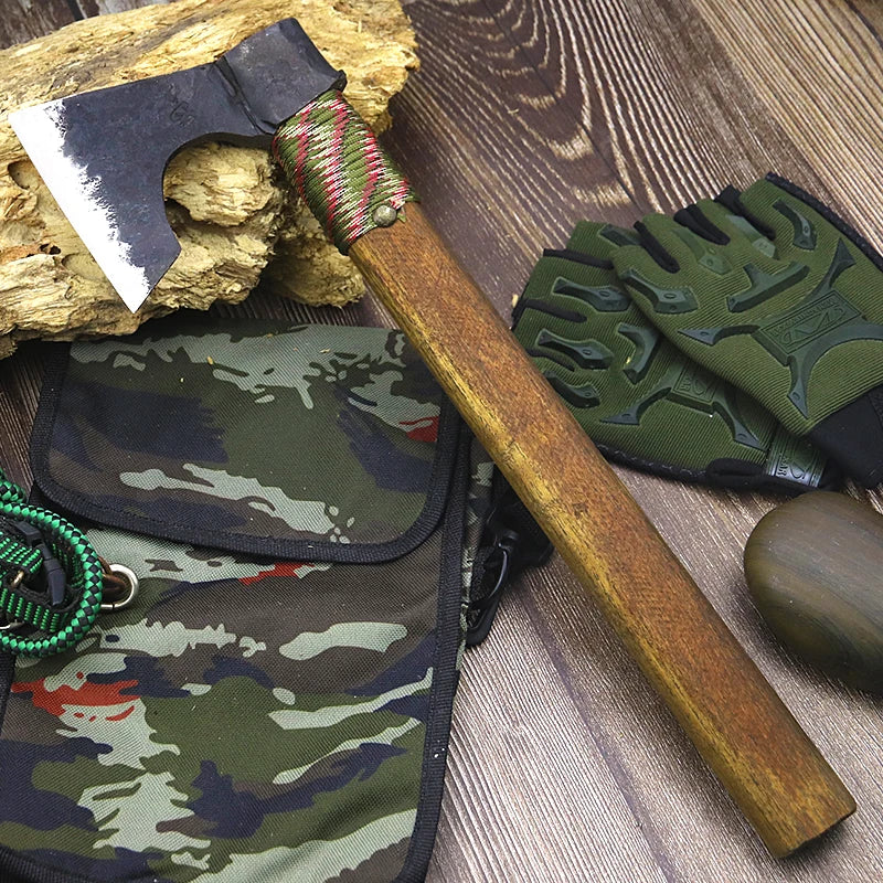 High carbon steel Forged hand Axe Camping equipment outdoor axe knife fire axe wooden axe camping wood chopping chopping axe